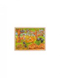 Puzzle Din Lemn Pui De Animale Salbatice, Goki