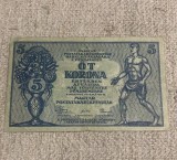 Bancnota 5 coroane 1919 Ungaria