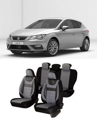 Huse scaune auto dedicate Seat Leon 2013 - 2019 Premium cu insertii piele foto