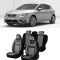 Huse scaune auto dedicate Seat Leon 2013 - 2019 Premium cu insertii piele