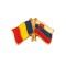Insigna Drapel Romaniei Drapel Slovacia PIN515