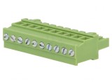 Regletă de Conexiuni Deconectabilă 5mm 10 Piste 90&deg;