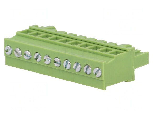 Regletă de Conexiuni Deconectabilă 5mm 10 Piste 90&deg;