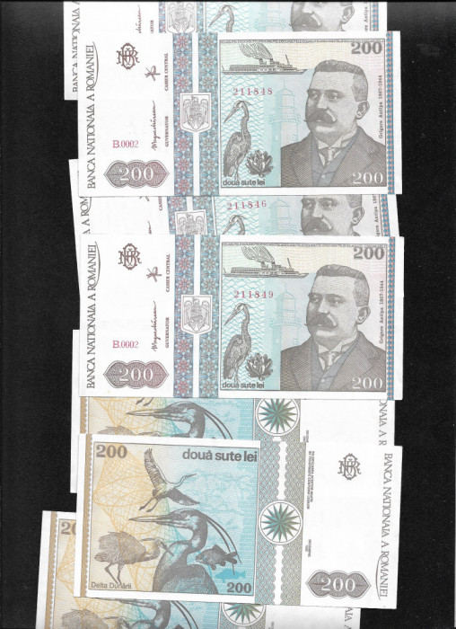 200 lei 1992 unc/aunc pret pe bucata