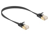Patch Cord U/FTP Cat 7 RJ45 - 0,3m, Cablu Ecranat, Negru