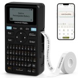 Cumpara ieftin Imprimanta de etichetat Bluetooth cu tastatura, SUPVAN E11, baterie reincarcabila 1200mAh, margine minima 0.2", negru