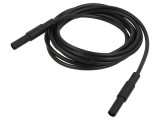 Cablu de măsurare 32A, mufă banană 4 mm, 2 m, negru