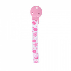 Lant cu clips pentru suzeta 0 luni+ pink