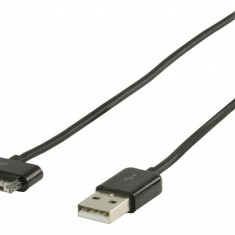 Cablu de alimentare si transfer date pentru iPod iPhone iPad 2m negru Valueline