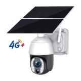 Camera de Supraveghere 4G, cu Panou Solar SL100P, Zoom 10X ,Full HD, IR 20m