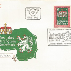 Austria, 800 de ani ducatul Steiermark, FDC