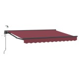 vidaXL Cort electric retractabil Burgundy 3,5 x 2,5 m 3421565