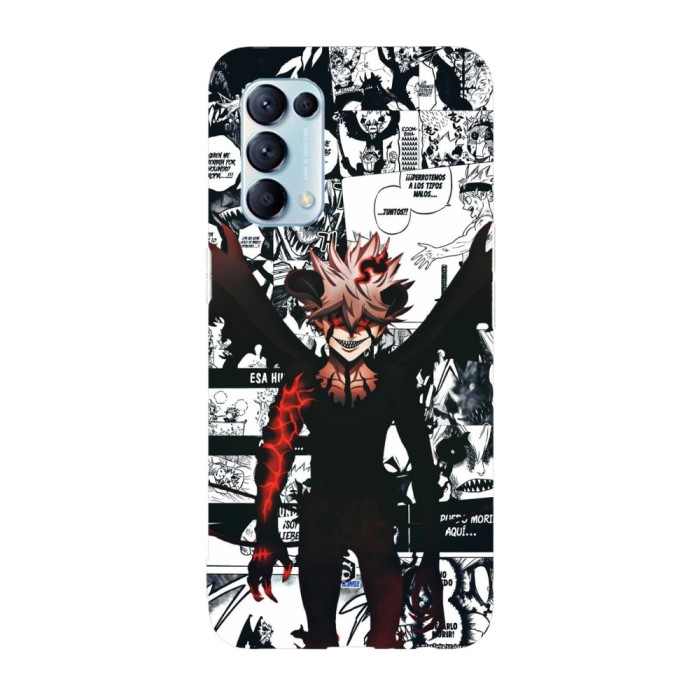 Husa compatibila cu Oppo Find X5, Viceversa, model Liebe Manga Black Clover, Silicon, TPU