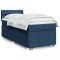 vidaXL Pat box spring cu saltea, albastru, 90x200 cm, textil 3286964