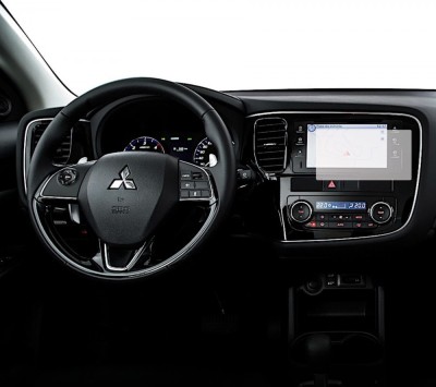 Folie Protectie Navigatie Mitsubishi Outlander 2016-2021, Duragon, protectie Display Navigatie, silicon Transparent, Anti-zgarieturi, kit instalare foto