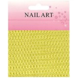 Plasă decorativă pentru nail art &ndash; galbenă, INGINAILS