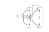 Set placute frana,frana disc SAAB 9-5 Combi (YS3E) (1998 - 2009) BOSCH 0 986 424 667