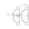 Set placute frana,frana disc SAAB 9-5 Combi (YS3E) (1998 - 2009) BOSCH 0 986 424 667