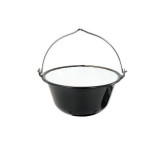 Ceaun pentru servire, emailat, 0.8 L, negru, Perfect Home GartenVIP DiyLine