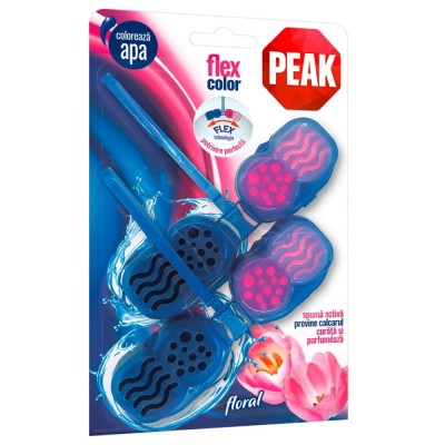 Odorizant wc Peak Flex Color, solid, floral, 2 x 48 g foto