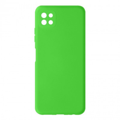 Husa Liquid soft touch compatibila cu Samsung Galaxy A22 5G, Green Neon, ALC foto