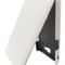 Husa flip alba (textura Litchi) pentru LG Optimus L9 II D605