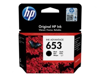 Cartus Cerneala Original HP Black,nr.653, pentru DJ 6075|6475 AIO, , incl.TV foto