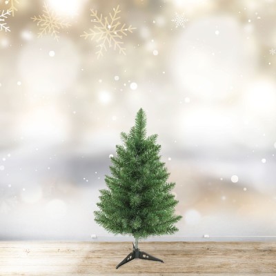 Brad artificial &amp;ndash; 60 cm &amp;ndash; Nordmann &amp;ndash; PVC &amp;ndash; verde &amp;icirc;nchis Best CarHome foto