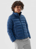 Geacă din puf cu umplutură reciclată pentru băieți - albastră, 4F Sportswear