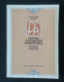 Onisifor Ghibu - Pentru o pedagogie rom&acirc;nească (ed. Octavian O. Ghibu; 1977)
