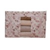 Cutie Depozitare, Flippy, 66L, din Material Textil, 50 x 40 x 33 cm, pentru Haine si Lenjerii, Model Fluturasi, Roz/Gri