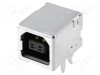 Conector USB B soclu pentru PCB THT PIN 4 unghi 90&deg; aurit JST