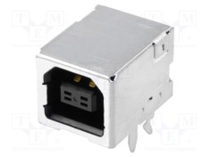 Conector USB B soclu pentru PCB THT PIN 4 unghi 90&deg; aurit JST