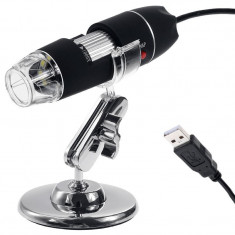 Microscop U1600X digital, electronic, cu conectare USB pentru PC foto