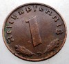 B.096 GERMANIA 1 REICHSPFENNIG 1939 D, Europa, Bronz
