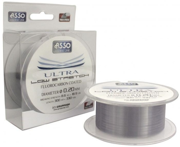 Fir Monofilament Asso Ultra Low Stretch Line, 4.60kg, 0.16mm, 300m