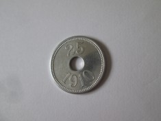 Rara! Groenlanda 25 Ore 1910 Thule Kap York UNC moneda din aluminiu editie limitata 5000 bucati foto