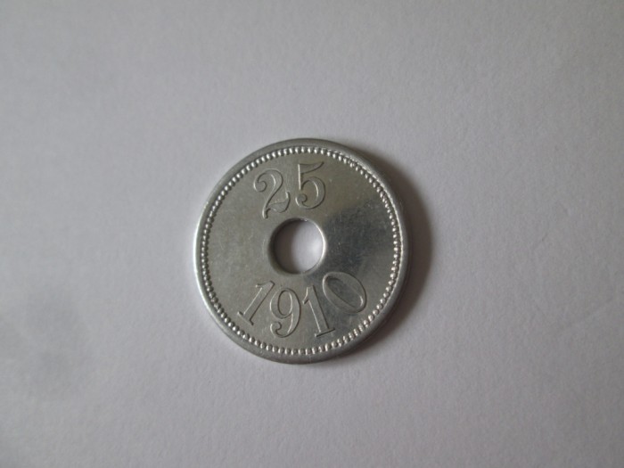 Rara! Groenlanda 25 Ore 1910 Thule Kap York UNC moneda din aluminiu editie limitata 5000 bucati