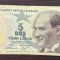 Turkey / Turcia - 5 Lire (2009)