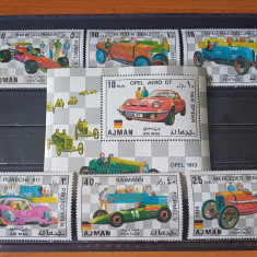 AJMAN 1971-MNH-AUTOMOBILE-SERIE+COLITA