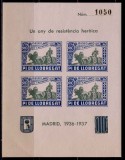 Cumpara ieftin Catalonia 1937 colita-Spania razboiul civil,em. locala La Cibeles/alb./verde,MNH, Nestampilat