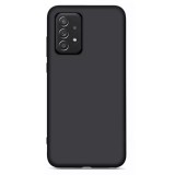 Husa din silicon ultra-slim mata cu microfibra pe interior, compatibila cu samsung galaxy a52 4g / a52 5g / a52s 5g , negru, Oem