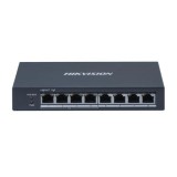 Switch Hikvision DS-3E0508P-O cu 8 porturi Gigabit si 4 porturi PoE+ 60W