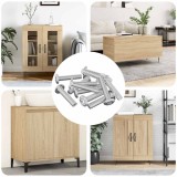 vidaXL Șurub de blocare Simplu 2647 pcs Argintiu Oțel 864570