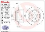 BREMBO 08.9584.11 PRIME LINE - UV Coated Disc frana