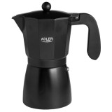 Aparat de facut Cafea Espresso Adler, 520 ml, pana la 9 cesti de espresso, Negru