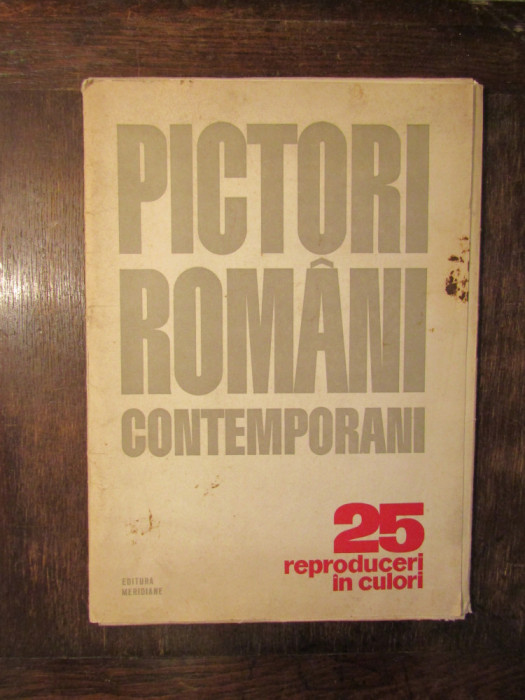 Pictori rom&acirc;ni contemporani - 25 de reproduceri &icirc;n culori