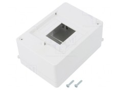 Carcasă pentru aparatură modulară IP20 albă 4 module 400V
