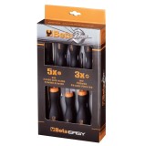 Set 8 surubelnite, profil drept / Phillips, Beta 1203E/D8P