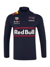Red Bull Racing hanorac de bărbați 1/4 Zip official Teamline Replica navy F1 Team 2025 - M